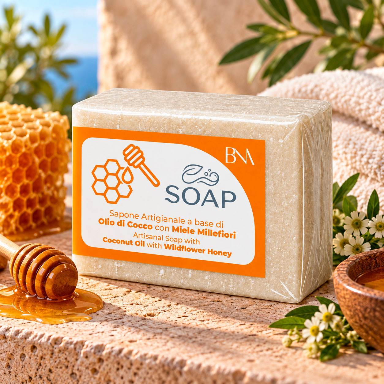 Sapone artigianale miele millefiori